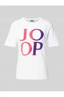 Koszulki i topy damskie - T-shirt z nadrukiem z logo - Joop! - miniaturka - grafika 1