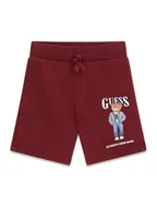 Spodenki damskie - Guess Szorty sportowe N6RD02 KAD74 Bordowy Regular Fit - miniaturka - grafika 1