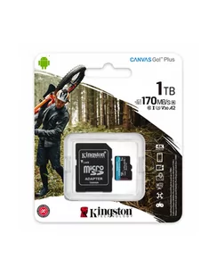 KINGSTON 1TB microSDXC Canvas Go Plus 170R A2 U3 V30 Card + ADP - Karty pamięci - miniaturka - grafika 1