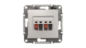Gniazdka elektryczne - Schneider Electric Schneider Sedna aluminium gniazdo głośnikowe 2 SDN5400160 - miniaturka - grafika 1