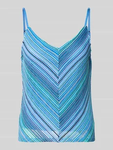 Top na ramiączkach o kroju regular fit ze wzorem na całej powierzchni model ‘DEMI’ - Koszulki i topy damskie - miniaturka - grafika 1