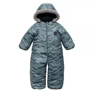 Pinokio Kombinezon zimowy, 100% poliester, zielone paski tygrysie paski, unisex, rozmiar 80-98 (98) - Kombinezony - miniaturka - grafika 1