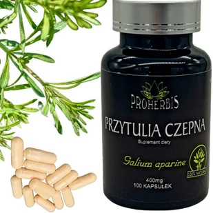 Proherbis Przytulia czepna Suplement diety 100 kaps. - Odchudzanie i oczyszczanie - miniaturka - grafika 1