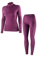Bielizna sportowa damska - Komplet bielizny termoaktywnej damskiej Brubeck Extreme Merino fuksjowy - miniaturka - grafika 1