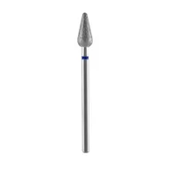 Frezarki do paznokci - Staleks Frez Diamentowy Grusza Zaokrąglona Niebieska EXPERT Średnica 5mm / Część Robocza 12mm - miniaturka - grafika 1
