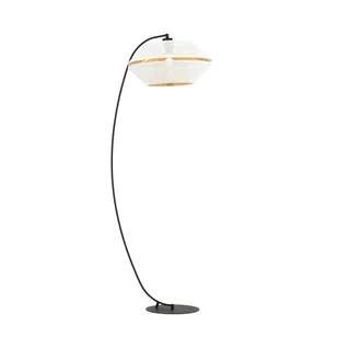 Lampa podłogowa MALIA LP E27 - biały/złoty - Lampy stojące - miniaturka - grafika 1