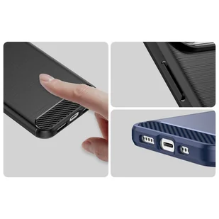 Carbon Case etui iPhone 14 Pro elastyczny żelowy pokrowiec na tył plecki czarny - Etui i futerały do telefonów - miniaturka - grafika 11