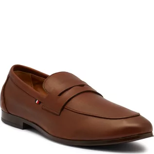 Półbuty męskie - Tommy Hilfiger Skórzane loafersy - grafika 1