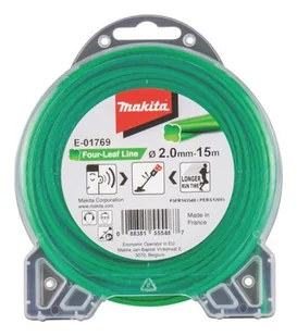 Makita Żyłka Nylonowa "Koniczyna" 2.4Mm*15M M E-01769 1110003681478 - Akcesoria do kos i kosiarek - miniaturka - grafika 1