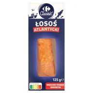 Ryby wędzone - Carrefour Classic Łosoś atlantycki wędzony dymem bukowym 125 g - miniaturka - grafika 1