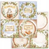 Scrapbooking - Papier 30x30 - Stamperia - Winter Valley 4 karty - miniaturka - grafika 1