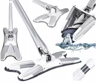 Miotły, szufle, mopy - MOP PŁASKI  X TWIST DO MYCIA PODŁOGI Z WYCISKACZEM OBROTOWY NAKŁADKA - miniaturka - grafika 1