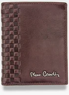 Portfele - Pierre Cardin, Portfel skórzany męski, 1812, bordowy, mały - miniaturka - grafika 1