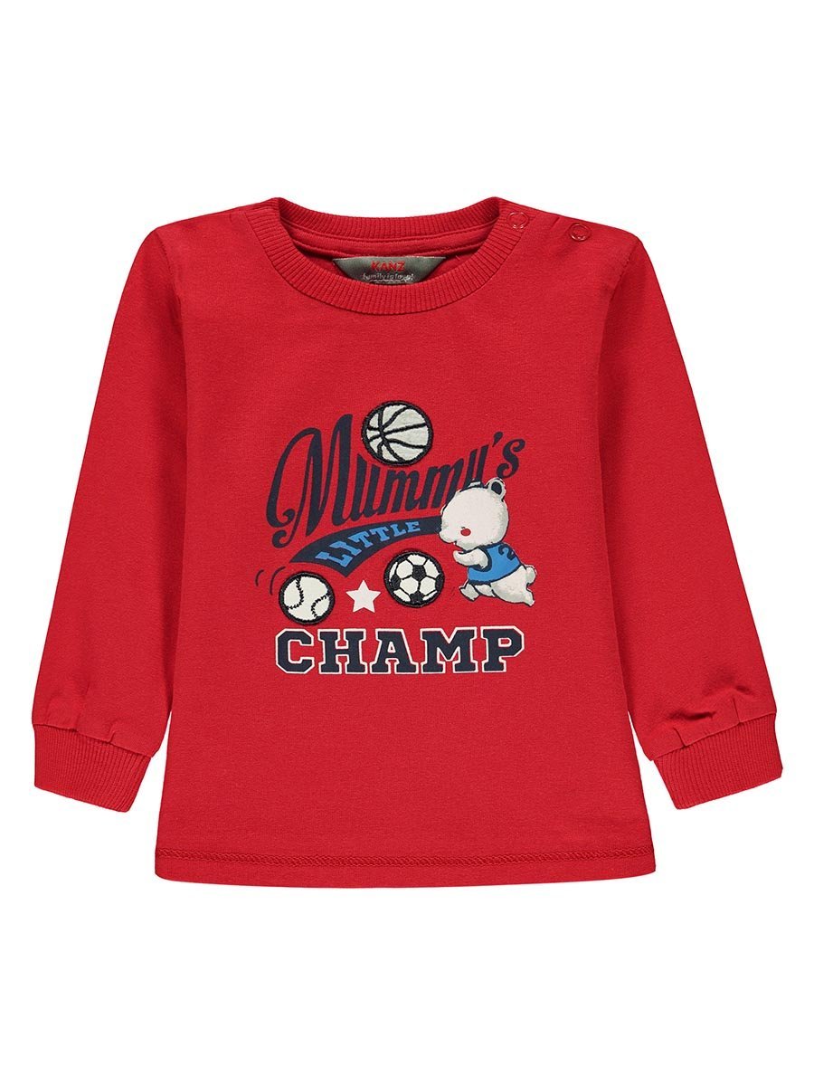 Chłopięca bluza czerwona Kanz r.68