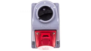 PCE POLSKA Gniazdo z wyłącznikiem COMBO-POL 16A 3P+Z+N 400V IP44 wył. L-0-P - Osprzęt siłowy - miniaturka - grafika 3
