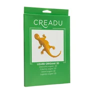 Zabawki kreatywne - Creadu, Zestaw kreatywny do tworzenia origami Jaszczurka 3D - miniaturka - grafika 1