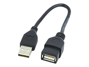 Gembird Przedłużacz kabla USB 2.0 0.15m czarny (CCP-USB2-AMAF-0.15M) - Kable komputerowe i do monitorów - miniaturka - grafika 2