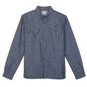 Koszule męskie - Oxbow Męska koszula M2citel niebieski granatowy S OXV916661_XDABL_Dark Blue_S - miniaturka - grafika 1