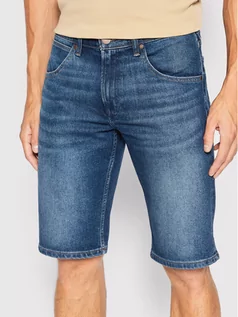 Spodenki męskie - Wrangler Szorty jeansowe Colton W15VYL31Q Niebieski Regular Fit - grafika 1