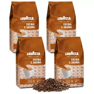 Kawa - LAVAZZA Crema E Aroma- Mieszanka średnio palonych ziaren kawy arabica i robusta, kawa ziarnista 4 kg - miniaturka - grafika 1