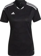 Bluzki damskie - Koszulka damska adidas Condivo 22 Match Day czarno-biała HA3541-S - miniaturka - grafika 1