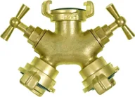 Inne akcesoria do nawadniania - GEKA Zawor 2-drozny GEKA mosiadz, z regulowanym zaworem zamykajacym z szybkozlaczem klowym - miniaturka - grafika 1