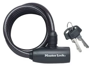 Masterlock Zapięcie rowerowe QUANTUM 8126 8mm 180cm KLUCZYK czarne MRL-8126EURDPRO SS16 - Zabezpieczenia do roweru - miniaturka - grafika 4