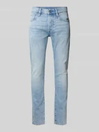 Spodnie męskie - Jeansy o kroju slim fit z 5 kieszeniami - miniaturka - grafika 1