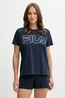 Piżamy damskie - Fila piżama bawełniana kolor granatowy bawełniana FPS4177 - miniaturka - grafika 1