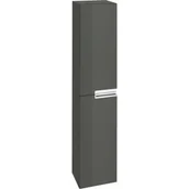 Szafki łazienkowe - Roca Victoria-N Kolumna wysoka obustronna 30x23,6x150 cm antracyt A856660153 - miniaturka - grafika 1