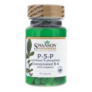Witaminy i minerały - SWANSON Witamina B6 P-5-P (pyridoxal-5-phosphate) 20 mg - 60 kapsułek - miniaturka - grafika 1