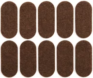 Meble modułowe i akcesoria - Vorel Podkładki filcowe 20x45 mm brązowe 10 sztuk 74866 - miniaturka - grafika 1