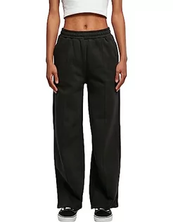 Spodnie damskie - Urban Classics Damskie spodnie treningowe Straight Pin Tuck Sweat Pants, czarny, L - grafika 1