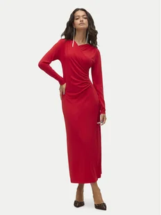 Vero Moda Sukienka koktajlowa Rasmine 10317033 Czerwony Slim Fit - Sukienki - miniaturka - grafika 1