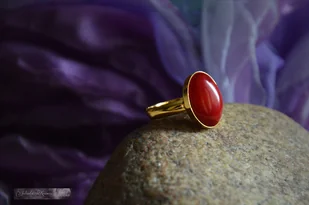 Koral naturalny Pierścionek Kolekcja baśniowa - Pierścionki - miniaturka - grafika 1