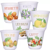 Talerze - Zestaw 6 Kieliszków Liquorelli La Porcellana Bianca - miniaturka - grafika 1