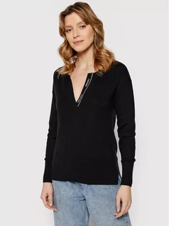 Swetry damskie - Calvin Klein Sweter Ess K20K203830 Czarny Regular Fit - grafika 1