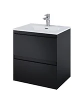 Szafki łazienkowe - Elita 168143 SZAFKA podumywalkowa SPLIT 60 2S BLACK MATT PDW - miniaturka - grafika 1