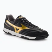 Piłka nożna - Buty piłkarskie męskie Mizuno Morelia Sala Classic IN black/gold/dark shadow - miniaturka - grafika 1