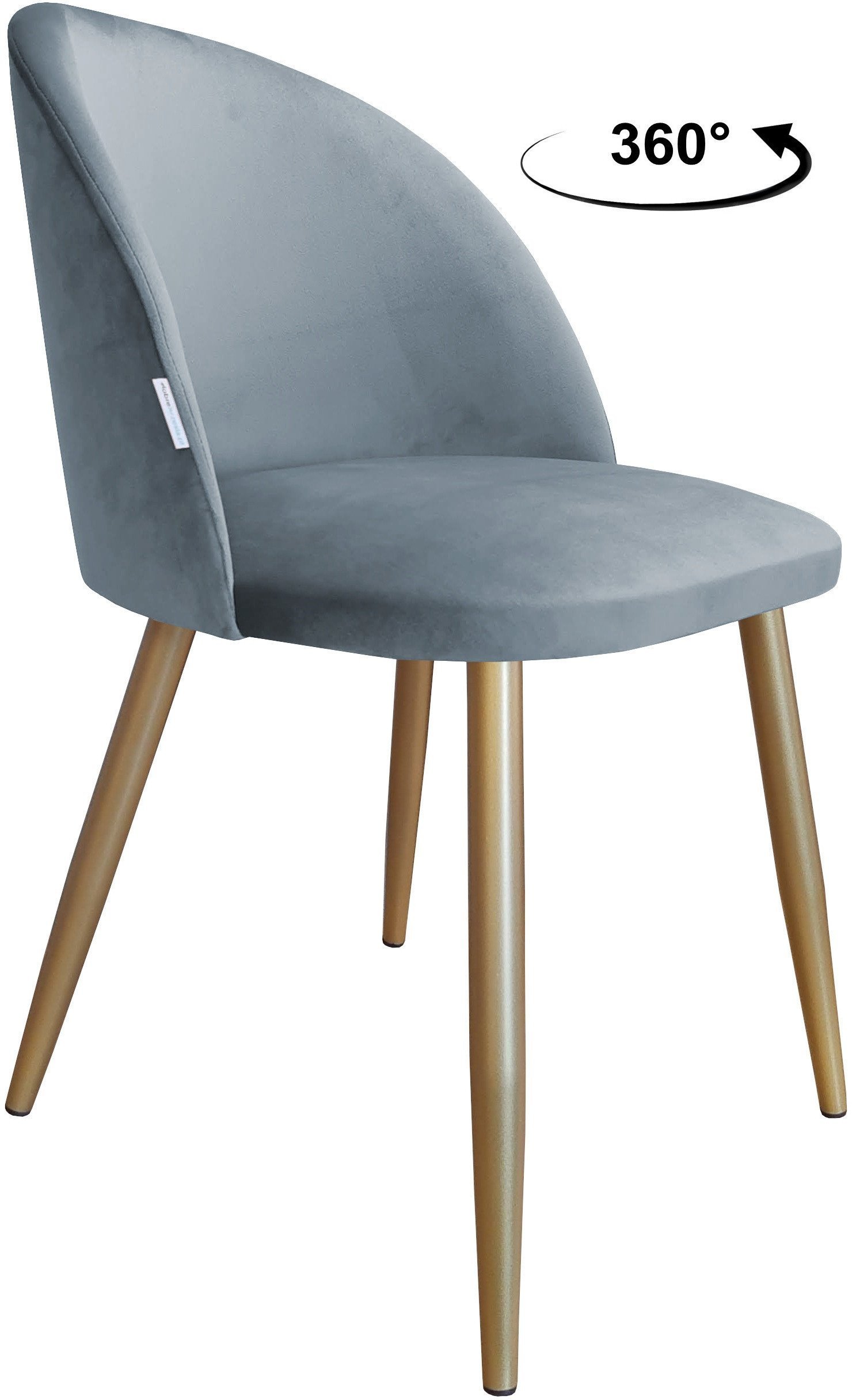 Krzesło obrotowe Colin podstawa złota BL06