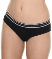 Bielizna sportowa damska - Brubeck Figi damskie hipster Active Wool czarne r. XL HI10190 - miniaturka - grafika 1