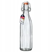 Domowy wyrób alkoholu - Butelka Szklana Na Nalewkę Wino Sok Korek 1L - miniaturka - grafika 1