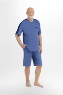 Piżamy damskie - M Piżama męska bawełniana z krótkim rękawem - miniaturka - grafika 1