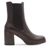 Botki damskie - Botki Gino Rossi CELANO-22740NB Brązowy - miniaturka - grafika 1