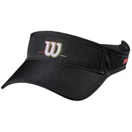 Czapki damskie - Wilson Volleyball Visor WTH11120R unisex czapka z daszkiem czarna - miniaturka - grafika 1