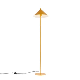 QAZQA Designerska lampa podłogowa żółta - Triangolo - Lampy stojące - miniaturka - grafika 1