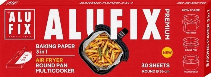 Papier do pieczenia ALUFIX, 3w1, 36cm, 30 arkuszy