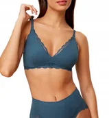 Biustonosze ciążowe - Triumph biustonosz do karmienia miękki modal wygodny niebieski rozmiar 80B - miniaturka - grafika 1