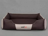 Legowiska dla psów - Hobbydog Legowisko dla psa, brąz z beżem, 85x65 cm - miniaturka - grafika 1