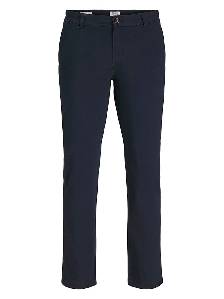 Jack & Jones Spodnie chino w kolorze granatowym